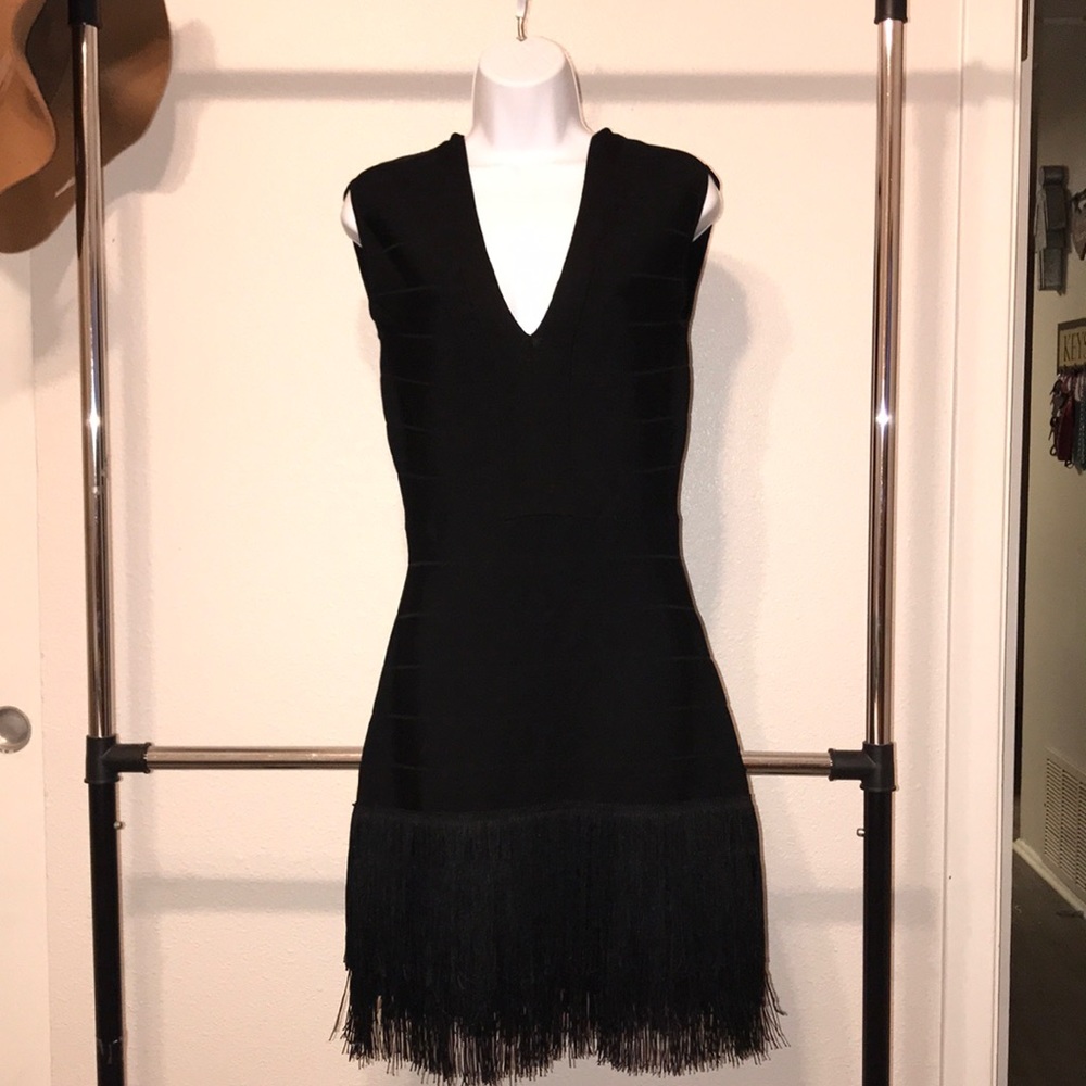 Venus Bandage Fringe Dress